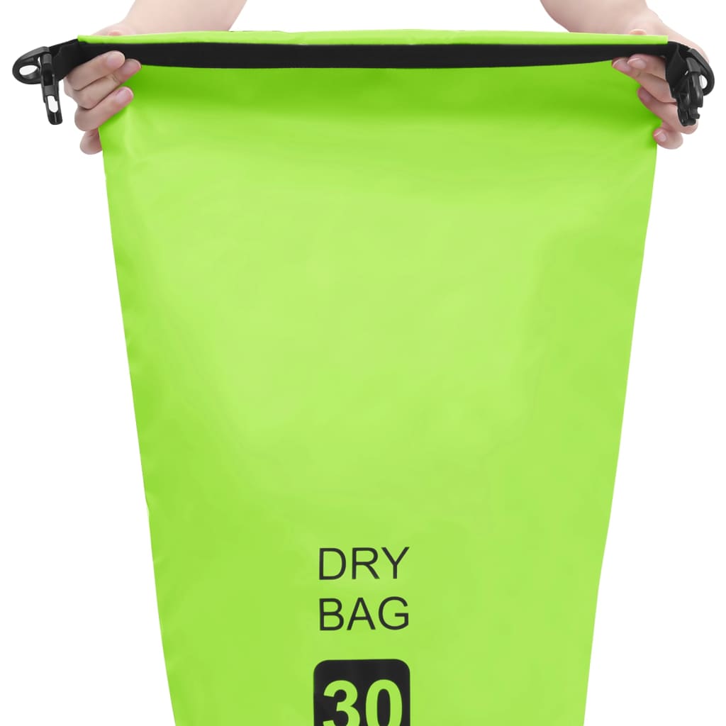 vidaXL Dry Bag Green 7.9 gal PVC