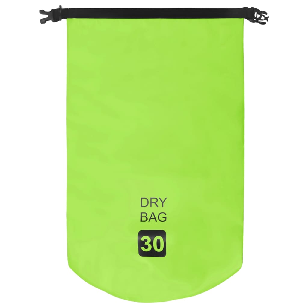 vidaXL Dry Bag Green 7.9 gal PVC