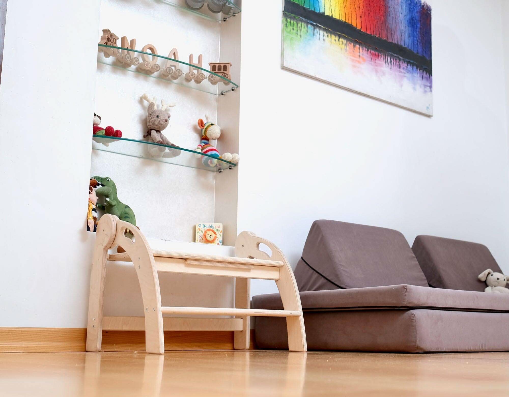 Twins Montessori Kitchen Stool - Wooden Step Stool